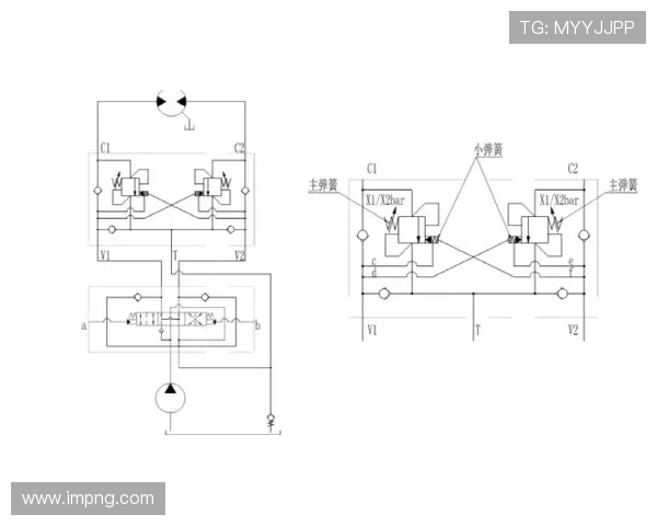 挖掘机斗杆油缸逻辑控制回路